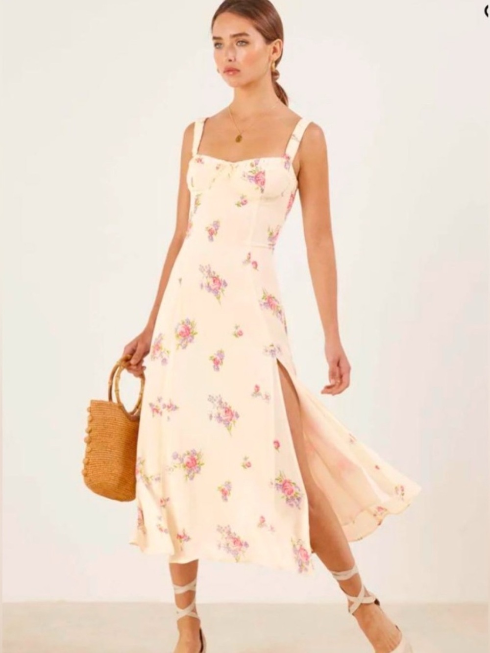 Reformation Peridot dress in Atlanta print Midi Dress